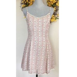 Lucca couture lace trim slip dress